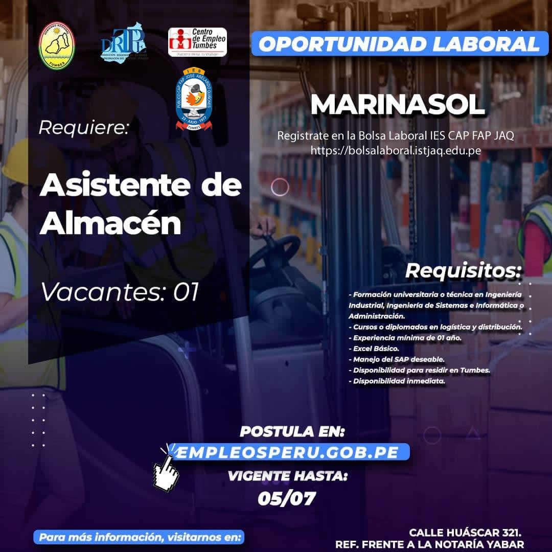 Banner de oferta laboral