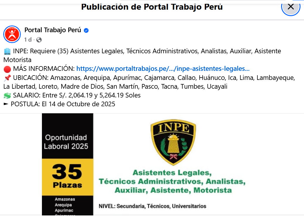Banner de oferta laboral