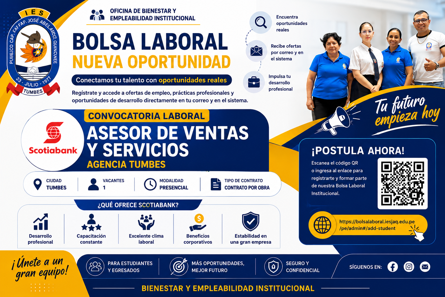 Banner de oferta laboral